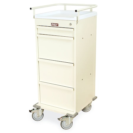 Harloff Value Punch Card Medication Cart for Seniors, 300 Punch Card Capacity, Key Lock VLT240PC
